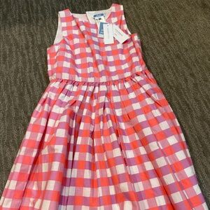 Jacadi Girls Sleeveless Color Block Dress Size 10 New With Tags